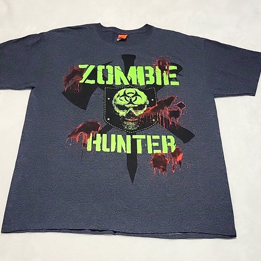 Glow in the Dark Happy Halloween/Zombie Hunter NWT